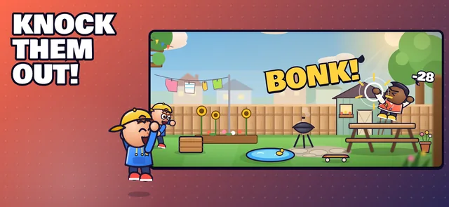 App Store screenshot: Knock them out!