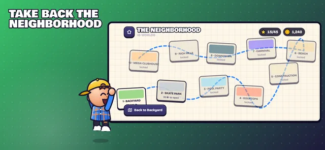 App Store screenshot: Take back the neighborhood
