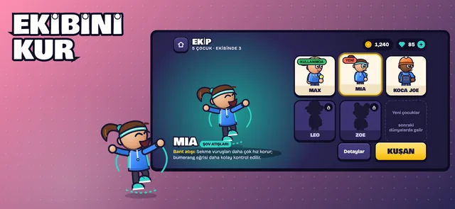 App Store ekranı: Ekibini kur