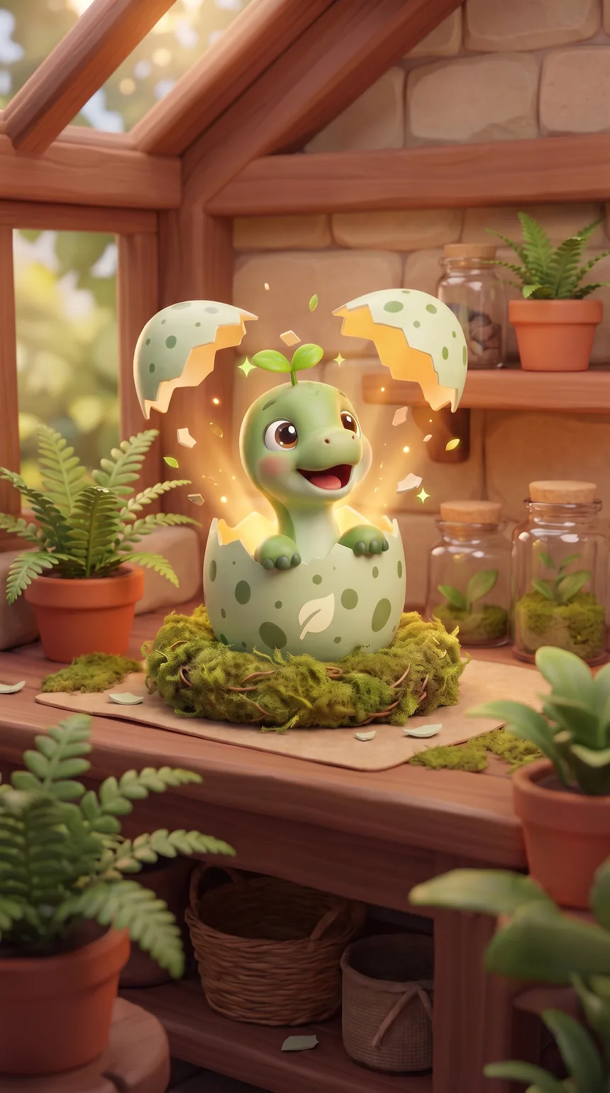 Dino Hatch açılış görseli: Sprout yumurtadan çıkıyor