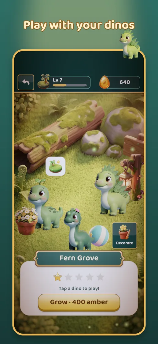 App Store screen: Play with your dinos