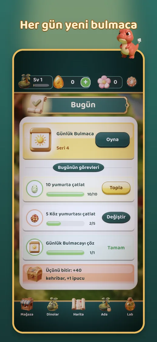 App Store ekranı: Her gün yeni bulmaca