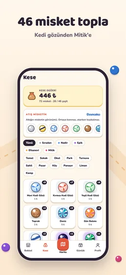 App Store screenshot: Collect 46 marbles — from cat’s-eye to Mythic
