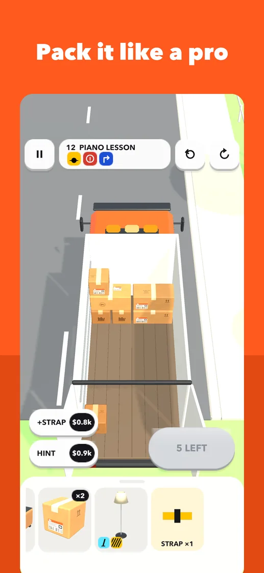 App Store screenshot: Pack it like a pro