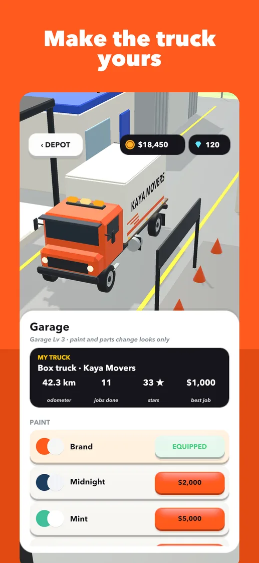 App Store screenshot: Make the truck yours