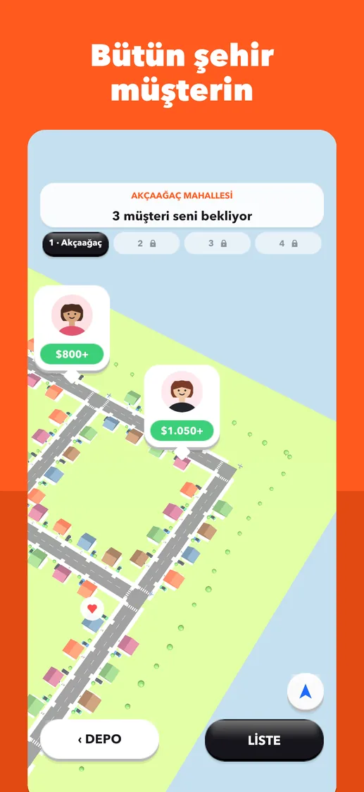 App Store ekranı: Bütün şehir müşterin